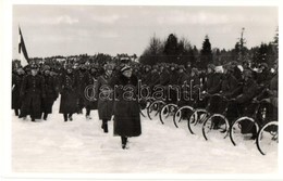 ** T1/T2 1939 Uzsok, Uzhok; Magyar-Lengyel Baráti Találkozás A Visszafoglalt Ezeréves Határon, Kerékpáros Katonák / Hung - Ohne Zuordnung