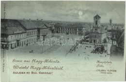 T2 1898 Nagykikinda, Kikinda; Hauptlpatz / Fő Tér, Görögkeleti Szerb Ortodox Templom, Wolf A. üzlete, Takarékpénztár, Pi - Unclassified