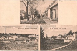 T2 Gutenbrunn Am Weinbergforst, Kronprinz Rudolf-Dampfsäge, K.k. Schloss Mit Kirche / Saw Mill, Street View, Castle And  - Ohne Zuordnung