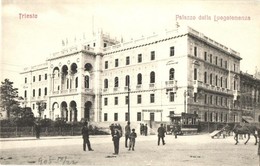 * T2 1905 Trieste, Trst; Palazzo Della Luogotenenza / Palace Of The Lieutenancy, Tram, Building Company - Ohne Zuordnung