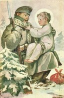 ** 2 Db RÉGI Magyar Márton L. Szignós Cserkész Művészlap / 2 Pre-1945 Hungarian Scout Art Postcards Signed By Márton L. - Non Classés