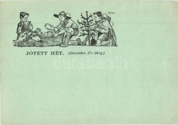 ** T2 Jótett Hét. (December 17-24-ig) / Hungarian Scout Art Postcard S: Márton L. - Ohne Zuordnung