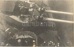 ** T1 Osztrák-magyar Csatahajó Fedélzeti ágyúji / WWI K.u.K. Kriegsmarine, On-board Cannons With Mariners. Photo - Non Classés