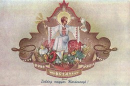 ** T2/T3 Boldog Magyar Karácsonyt! / Hungarian Irredenta. Christmas Greeting Art Postcard S: Bozó (EK) - Sin Clasificación