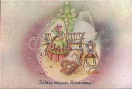 ** T2 Boldog Magyar Karácsonyt! / Hungarian Irredenta. Christmas Greeting Art Postcard S: Bozó - Unclassified