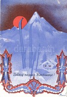 ** T2 Boldog Magyar Karácsonyt! / Hungarian Irredenta. Christmas Greeting Art Postcard S: Bozó - Non Classés