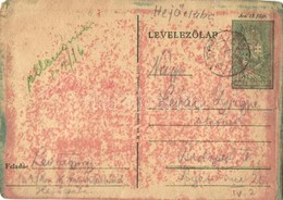 T3 1944 Lévai György Zsidó 109/16 KMSZ (közérdekű Munkaszolgálatos) Levele Feleségének Lévai Györgynének A Hejőcsabai Mu - Unclassified