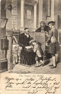 T2/T3 1900 Der Segen Des Rabbi. Verlag Paul Grödel / Rabbi In The Synagogue. Judaica Art Postcard S: Hermann Junker (EK) - Unclassified