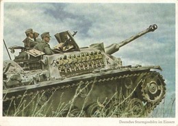 ** T2/T3 Deutsches Sturmgeschütz Im Einsatz. PK-Aufn. Kriegsber. Maltry, Carl Werner / WWII German Military, Soldiers In - Unclassified