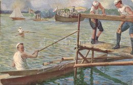 T2 Rowing Art Postcard. Raphael Tuck & Sons Oilette Serie Rudersport No. 975. - Non Classés