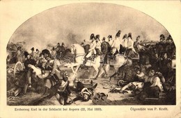 * T2/T3 Erzherzog Karl In Der Schlacht Bei Aspern / Archduke Charles, Duke Of Teschen, Battle Of Aspern, 5 Heller Ga. So - Non Classés