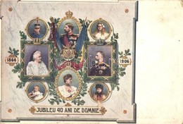 ** T2/T3 1866-1906 Jubileu 40 Ani De Domnie / Carol I Of Romania 40 Years Of Reign Jubilee (EB) - Zonder Classificatie