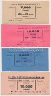 ~1930-1940. 4db Klf Bankjegy Kötegelő Pengő Bankjegyekhez. - Ohne Zuordnung