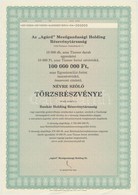 Budapest ~1997. 'Az 'Agárd' Mezőgazdasági Holdig Részvénytársaság' Tízezer Darab Névre Szóló Törzsrészvénye Egyenként 10 - Sin Clasificación