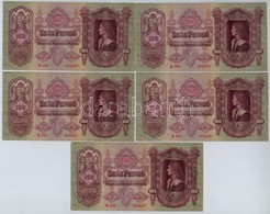 1930. 100P (5x) Sorszámkövetők T:I- - Zonder Classificatie