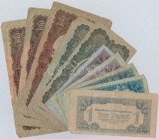 1944. 1P-100P (10x) 'A Vöröshadsereg Parancsnoksága' T:III,III- - Ohne Zuordnung