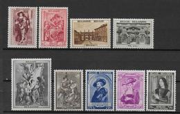 BELGIQUE - 1939 - YVERT N° 504/512 ** MNH (PETITE ROUSSEUR SUR LE 511) - COTE = 145 EUR. - Nuevos