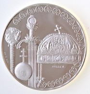 1999. 'A Magyar Állam 1000 éves' Jelzett Ag Emlékérem Dísztokban, Tanúsítvánnyal (31,1g/0.925/42,5mm) T:PP - Non Classés