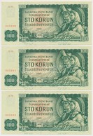 Csehszlovákia 1961. 100K (3x) Egyugrásos Sorszámkövetők, Nyomdai Festékfoltok T:II,III Szép Papír
Czechoslovakia 1961. 1 - Non Classés