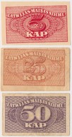 Lettország 1920. 5k + 25k + 50k T:I-,III
Latvia 1920. 5 Kapeikas + 25 Kapeikas + 50 Kapeikas C:AU,F - Non Classés