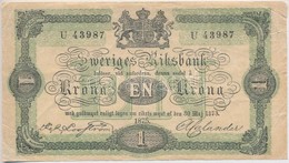 Svédország 1875. 1K T:III
Sweden 1875. 1 Krona C:F - Non Classés