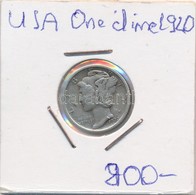 Amerikai Egyesült Államok 1920. 1D Ag 'Mercury' Lezárt Fóliában T:2,2- 
USA 1920. Dime Ag 'Mercury' In Sealed Foil C:XF, - Ohne Zuordnung