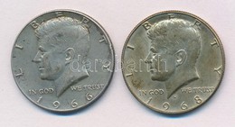 Amerikai Egyesült Államok 1966-1968D 1/2$ Ag 'Kennedy' (2x) T:2 Kis Patina
USA 1966-1968D 1/2 Dollar Ag 'Kennedy' (2x) C - Zonder Classificatie