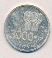 Argentína 1978. 3000P Ag '1978-as Labdarúgó Világkupa' T:1-,2 (eredetileg PP)
Argentina 1978. 3000 Pesos Ag '1978 World  - Sin Clasificación