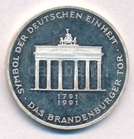 Németország 1991A 10M Ag 'Német Egység - 200 éves A Brandenburgi Kapu' T:1 (eredetileg PP) 
Germany 1991A 10 Mark Ag 'Ge - Ohne Zuordnung