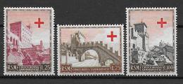 SAINT MARIN - YVERT 343/345 ** MNH - COTE = 60 EUROS - CROIX ROUGE - Unused Stamps