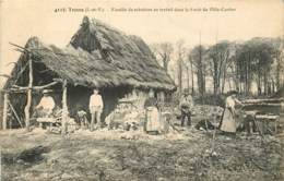 TRANS FAMILLE DE SABOTIERS AU TRAVAIL DANS LA FORET DE VILLE CARTIERV - Autres & Non Classés