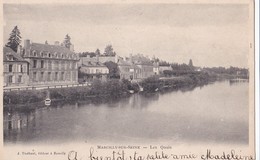 Carte 1903 MARCILLY SUR SEINE / LES QUAIS - Marcilly