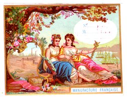 Rare Chromo Etiquette De Fil, Imp. Hamelin, étoffe, Usine, Bateaux, Manufacture Française - Other