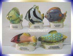 Poissons, Merci Mon Commandant ... Lot De 5 ... Ref AFF : 12-1999 .. (pan 0022) - Animaux