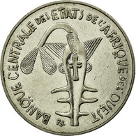 Monnaie, West African States, 100 Francs, 1990, TTB, Nickel, KM:4 - Côte-d'Ivoire