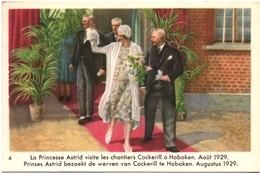 CARTE IMAGE PUBLICITAIRE CHOCOLAT CÔTE D'OR. TROISIEME SERIE : REINE ASTRID N° 4 - Chocolat