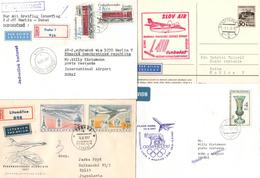 Czechoslovakia - 4  Topic / Aero Covers / Arrival Post Cancels - Luchtpost