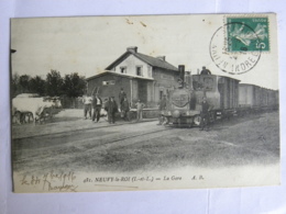 CPA (37) Indre Et Loire - NEUVY Le ROI - La Gare - Neuvy-le-Roi