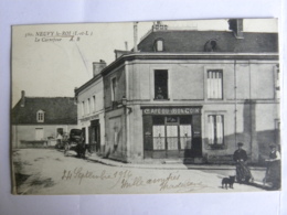 CPA (37) Indre Et Loire - NEUVY Le ROI - Le Carrefour - Café Du Bon Coin - Neuvy-le-Roi