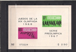 Olympische Spelen  1968 , Mexico - Blok  Postfris - Summer 1968: Mexico City