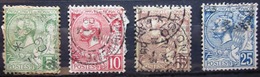 MONACO                 N° 22/25                  OBLITERE - Used Stamps