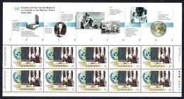 1995  United Nations 50th Ann.  Sc 1584  Complete Sheet Of 10  MNH - Fogli Completi