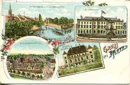 006638  Gruss Aus Metz  Mehrbildkarte  1910 - Lothringen