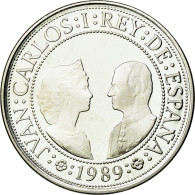Monnaie, Espagne, Juan Carlos I, 2000 Pesetas, 1989, Madrid, FDC, Argent, KM:838 - 2 000 Pesetas