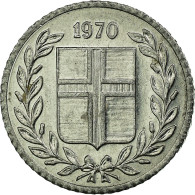 Monnaie, Iceland, 10 Aurar, 1970, TTB, Aluminium, KM:10a - Island