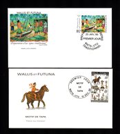 !! Superbe Lot 4 FDC 1er Jour WALLIS Et FUTUNA  De 1995   Sur 2 Scan !! - Covers & Documents