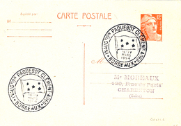 17 Mars 1954- C P E P 12 F. Gandon Oblit. " INAUG.tion PAQUEBOT CLEMENT ADER * BORDEAUX * - Maritime Post