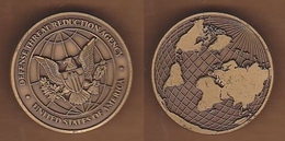 AC - DEFENSE THREAT REDUCTION AGENCY UNITED STATES OF AMERICA BRASS MEDAL MEDALLION - Sonstige & Ohne Zuordnung