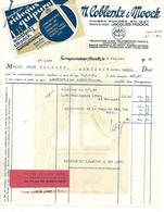 Facture Avec Vignette Congés 1938 / 57 SARREGUEMINES / Rideaux Guipures COBLENTZ & MOOCK - 1900 – 1949