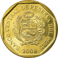 Monnaie, Pérou, 20 Centimos, 2008, Lima, SPL, Laiton, KM:306.4 - Turkmenistán